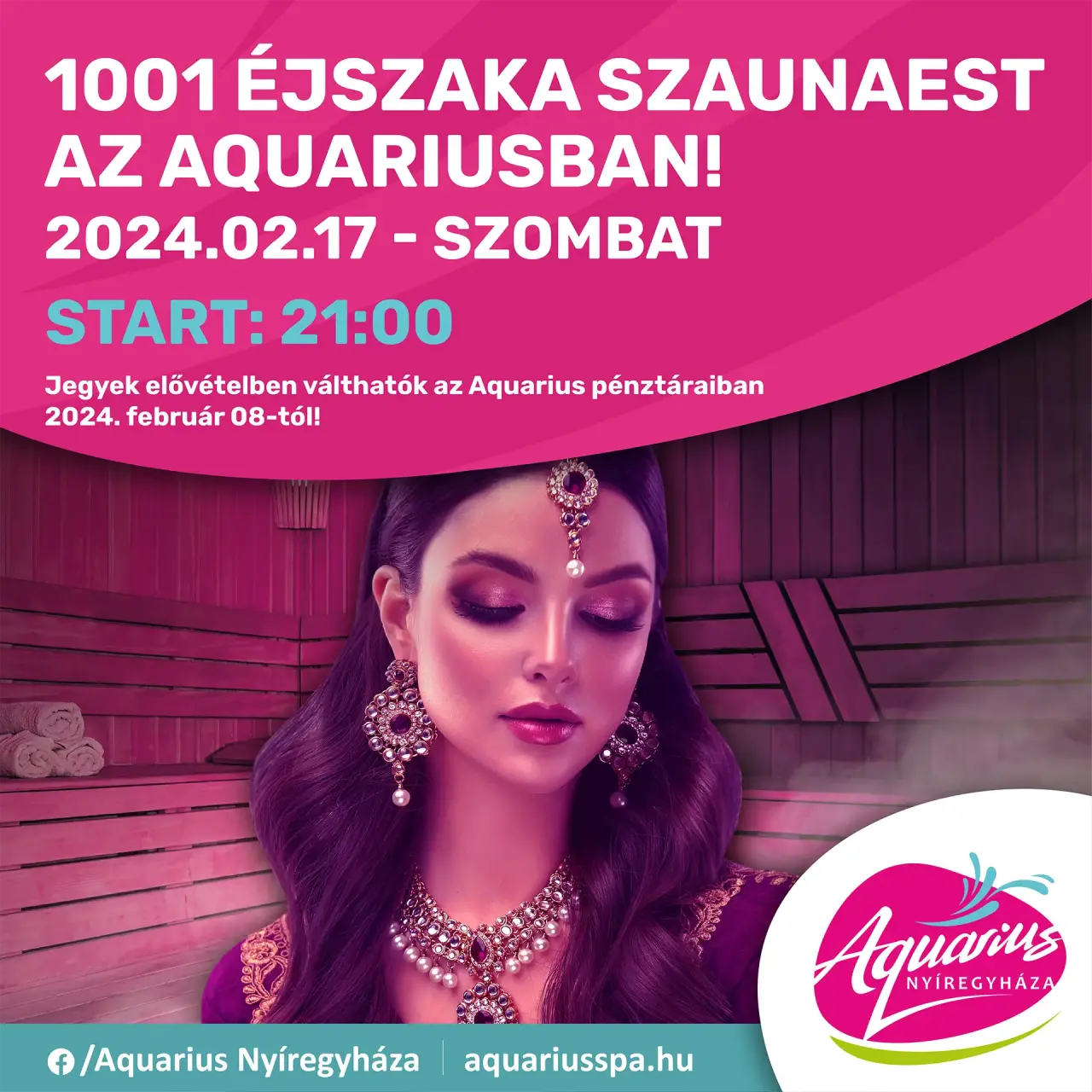 1001 Nights Sauna Evening at Aquarius on February 17, 2024!