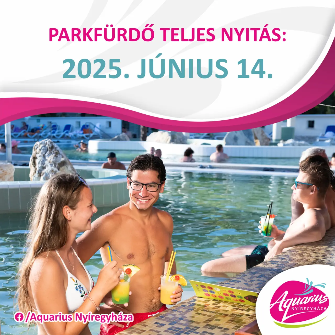 2025. június 14-én megkezdi nyári üzemelését az Aquarius Élmény- és Parkfürdő valamennyi medencéje