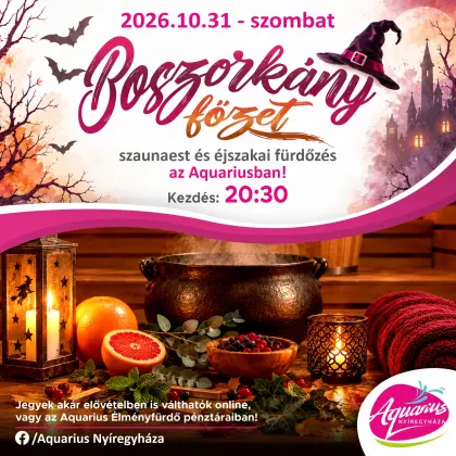 Boszorkányfőzet – Szaunaest & Éjszakai fürdőzés