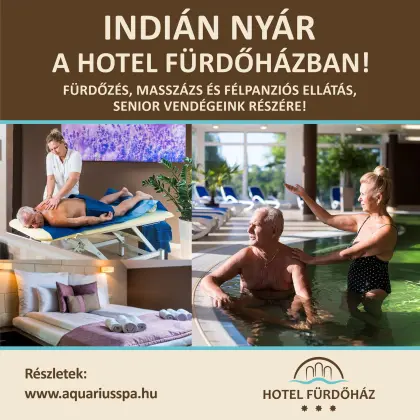 Indian Summer in Nyíregyháza-Sóstógyógyfürdő, at the Hotel Fürdőház!