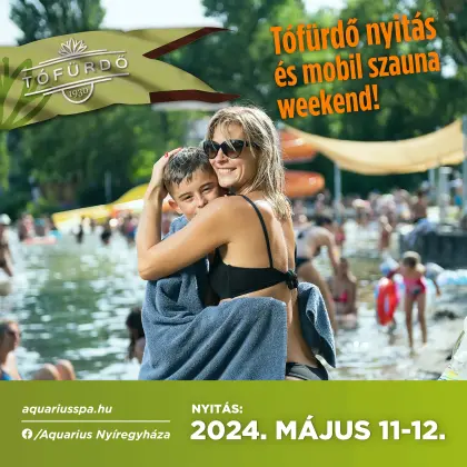 Am 11. Mai öffnet das Strandbad in Nyíregyháza!