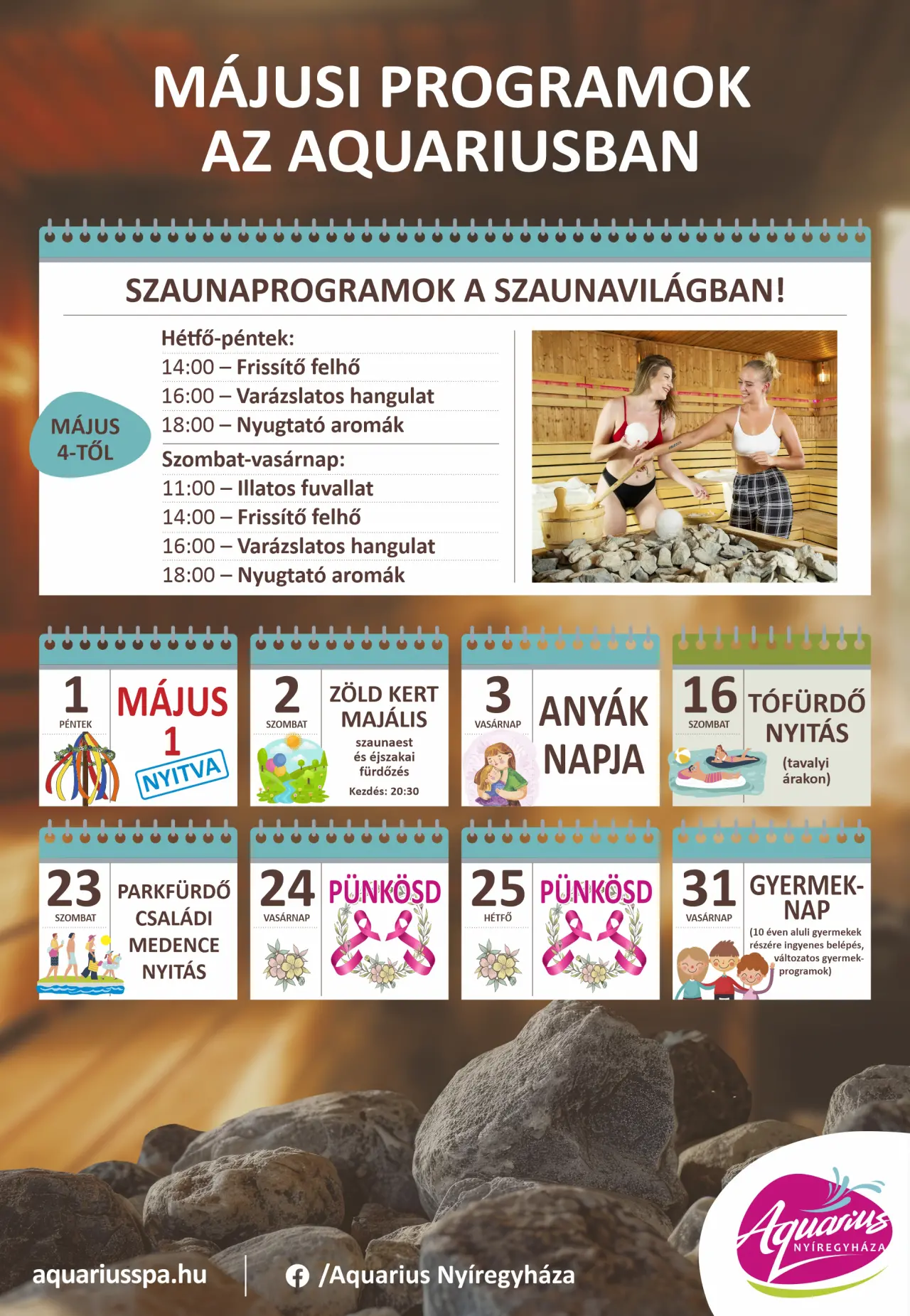 Májusi programok az Aquariusban!