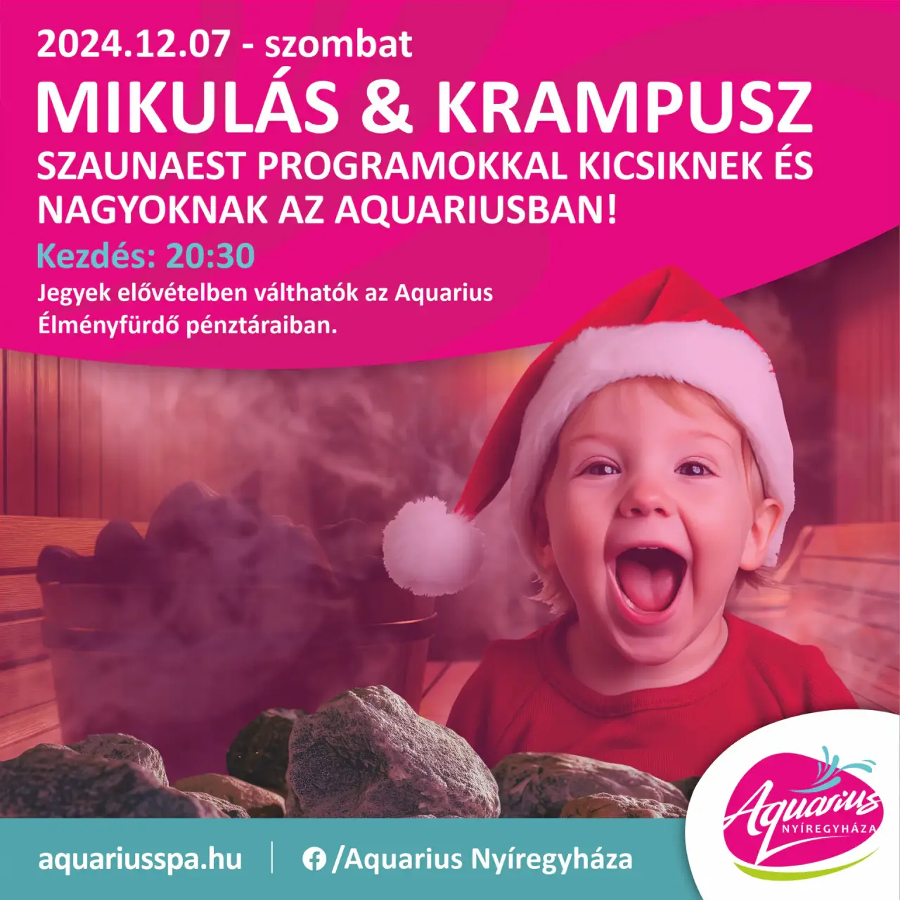 Santa Claus sauna night for the whole family