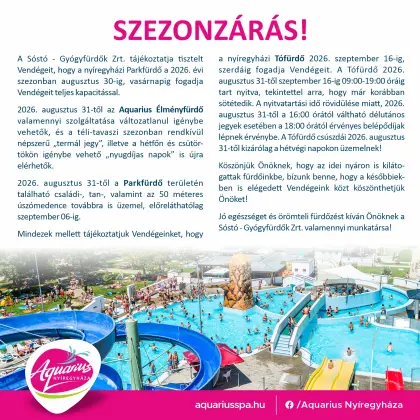 Szezonzárás
