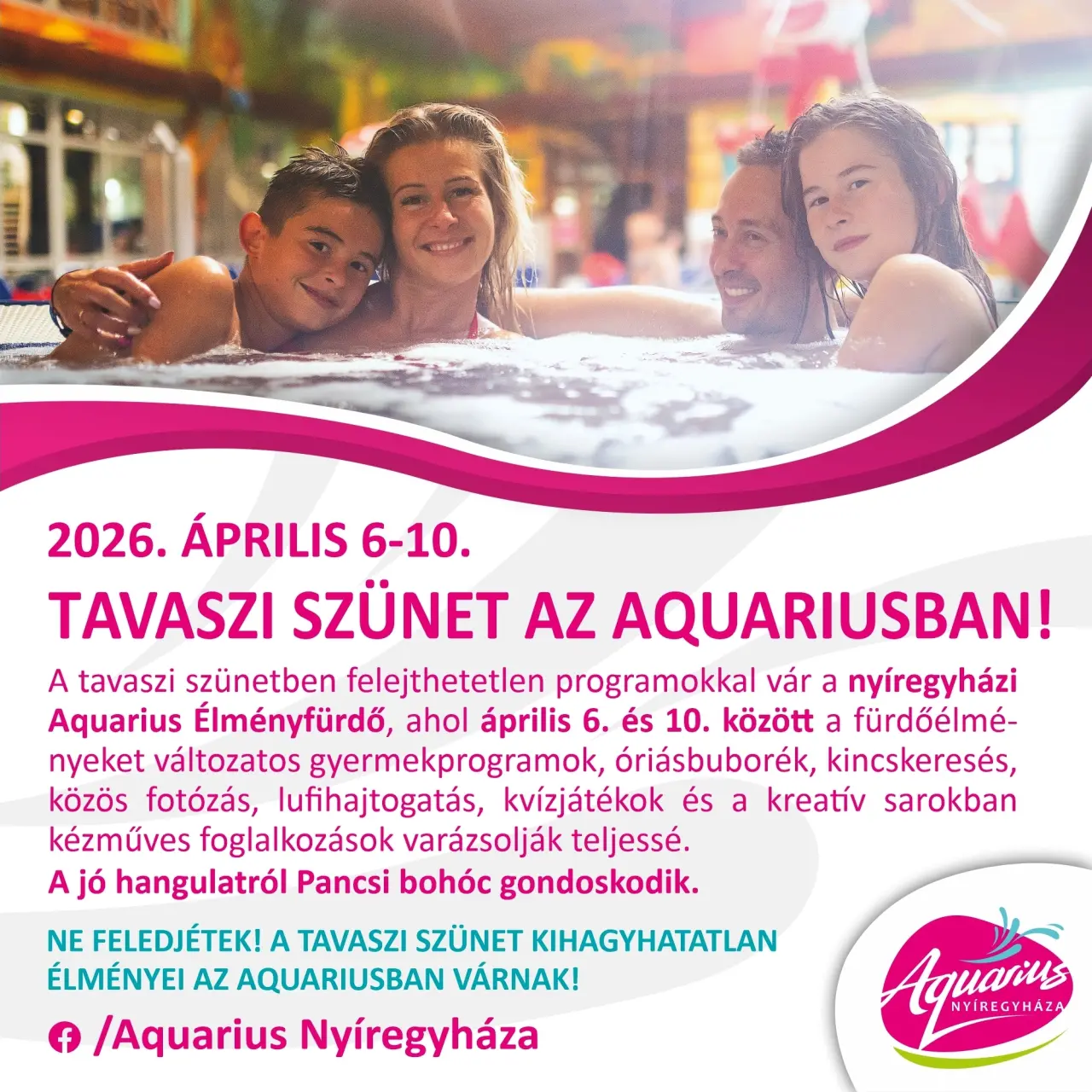 Tavaszi szünet az Aquariusban!