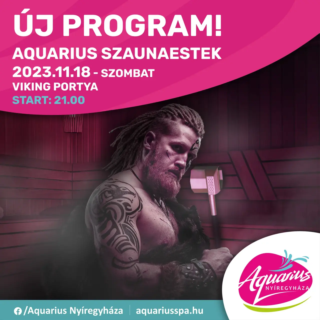 Fiery sauna nights are coming to Aquarius starting November 18, 2023!