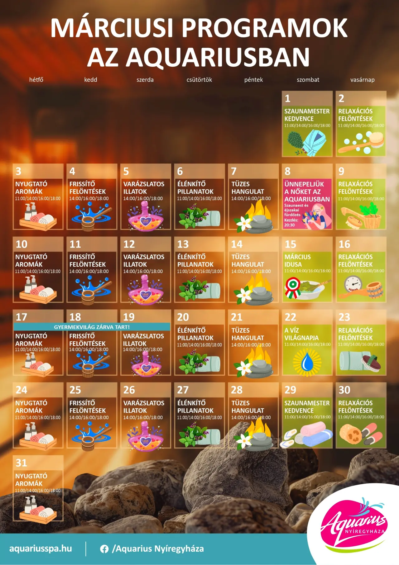 FEIERN WIR DEN MÄRZ IM AQUARIUS!